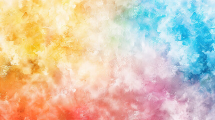 Fototapeta premium Vibrant Color Gradient Rendering Showcases a Dreamy Watercolor Texture Background, Perfect for Creative Design Concepts and Artistic Expressions