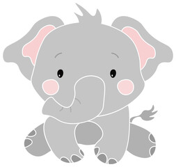 elephant cartoon illustration