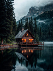 Fototapeta premium Cabin in the woods