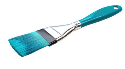 Blue brush transparent background