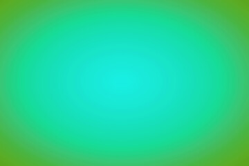 Illustration of Gradient Green and Blue Radial Beam for Abstract Background