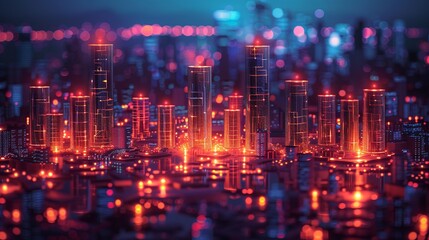 Obraz premium Risk management concept highlighting diversification strategies and trading techniques, perfect for professional visuals on financial planning and investment strategies. high resolution Illustration,