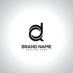 Obraz premium DQ QD Minimal Unique Letter Logo Design. Initial Vector Symbol.