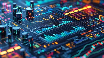 Market analysis and trading design with focus on risk assessment, diversification, and revenue strategies, ideal for professional visuals on financial success and planning. high resolution