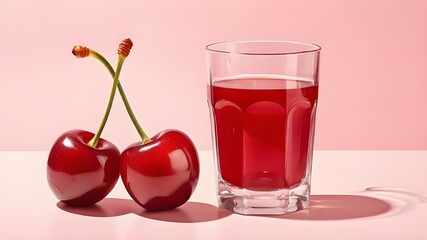 cherry juice in glass