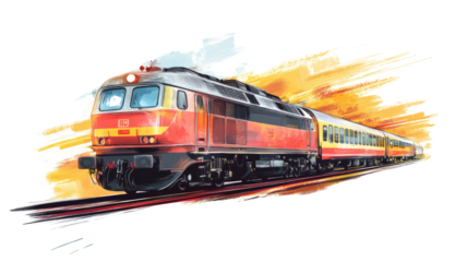 Train transparent background