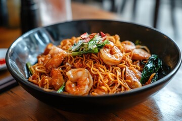 Southeast Asian Noodles. Penang Fried Noodles with Authentic Flavors