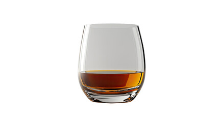 Whiskey in a glass transparent background