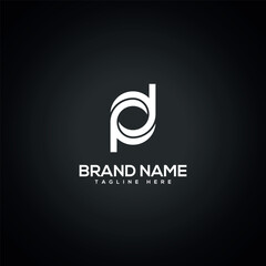 PD DP Modern Unique Letter Logo Design. Initial Vector Symbol.