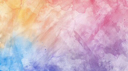 Obraz premium Vibrant Color Gradient Rendering Showcases a Dreamy Watercolor Texture Background, Perfect for Creative Design Concepts and Artistic Expressions