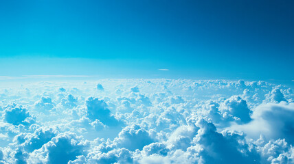 blue sky with clouds generated by AI technology