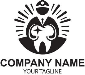 vector dental logo design 