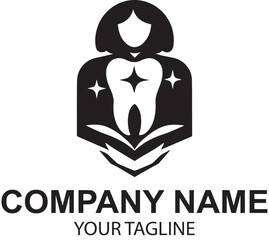 vector dental logo design 