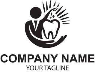 vector dental logo design 