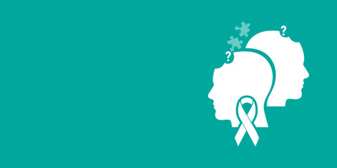 World Alzheimers Month campaign for Alzheimer's disease and other forms of dementia. Alzheimer's and brain awareness design vector illustration, Hodgkin's Lymphoma awareness. World Lupus Day and World