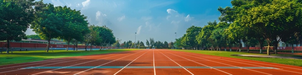 Running Track at a School Sports Event