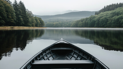 The water is calm and the sky is cloudy