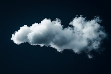 clouds on black background