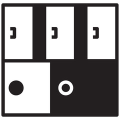 Closet Icon Illustration
