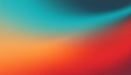 Grainy gradient background teal orange red blue retro noise texture summer banner poster backdrop design