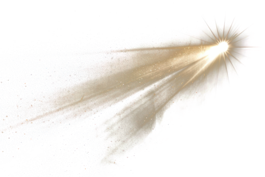 PNG Radiant comet light streak overlay effect, transparent background