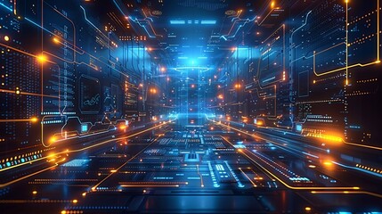 Fototapeta premium Scientific theory and information background emphasizing the role of theoretical frameworks, data analysis, and the application of algorithms in modern scientific research. high resolution