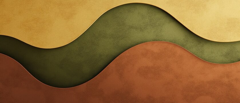 Warm earthy tones of terracotta olive green mustard yellow and warm brown with a grainy gradient background for a natural cozy aesthetic