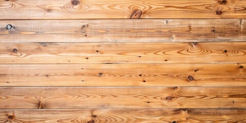 Fototapeta premium Rustic Pine Wood Planks Texture. Close-up view of natural pine wood planks with distinct grain patterns and knots.