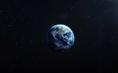 Obraz premium A cinematic still of the Earth floating in space