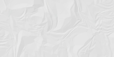 Close up texture of white crumple on a creased recycle white craft paper texture background. grunge wrinkle old paper.