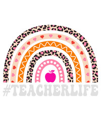 Teacher Life Rainbow t-shirt