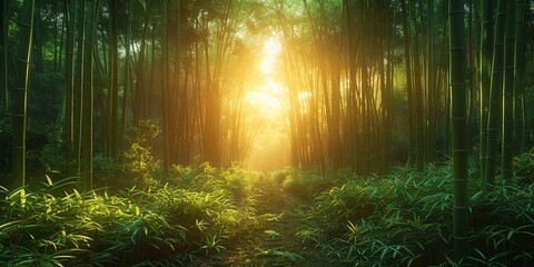 World Bamboo Day lush bamboo forest, September 18th