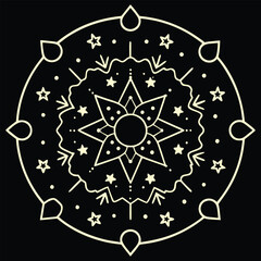 mandala pattern design and arts.