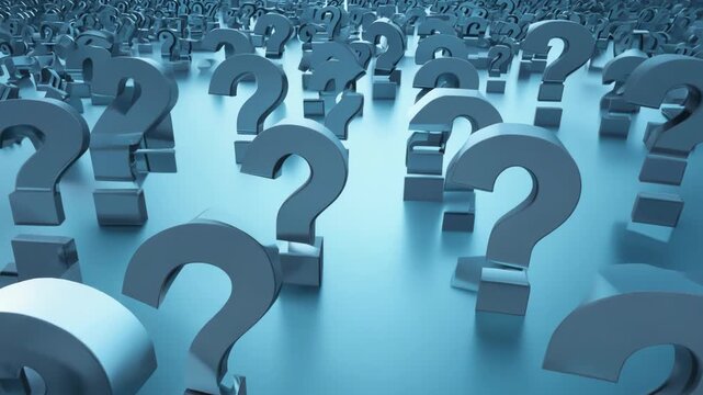 Abstract Pattern of Overlapping Question Marks