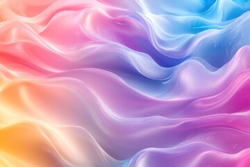 Obraz premium Soft and liquid color waves background, ai