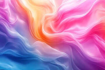 Obraz premium Soft and liquid color waves background, ai