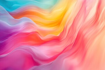 Obraz premium Soft and liquid color waves background, ai