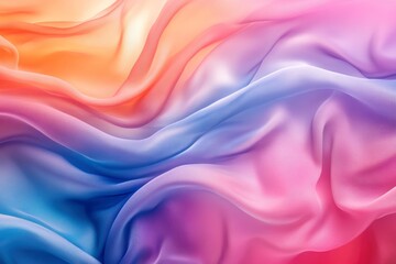 Fototapeta premium Soft and liquid color waves background, ai