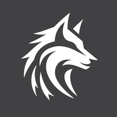 a wolf head vector illustration