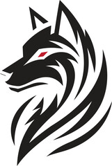 a wolf head vector illustration