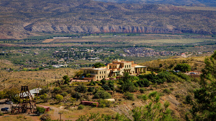 Verde Valley and the Jerome State Park at Jerome Arizona