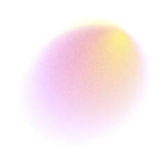 Color circle gradient noise gradation. Abstract colorful watercolor blur mesh shape on white background. Gradient aura, grain neon blob with noise effect vector illustration