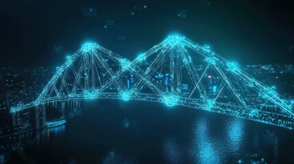 A WAN symbol bridging continents, highlighting the global reach of wide area networks