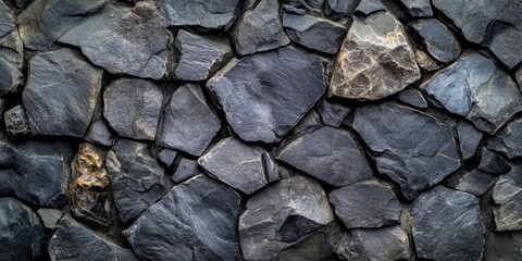 stone background. Top view. Free copy space, ai