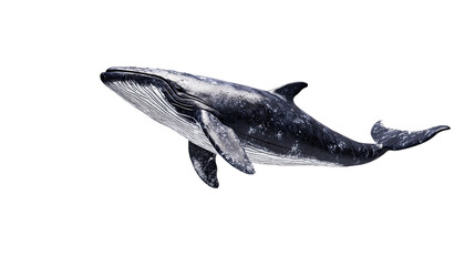 Obraz premium Whale transparent background