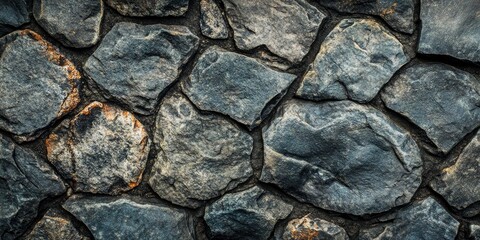 stone background. Top view. Free copy space, ai