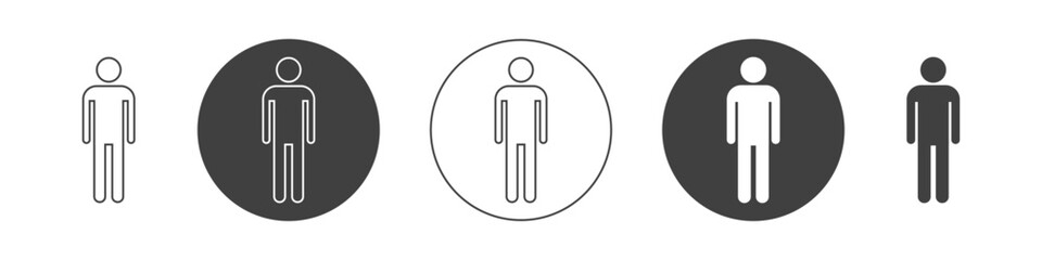 man icon on white background.