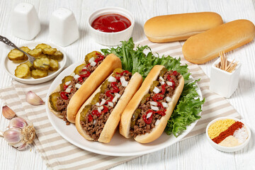 Midwestern Loose Meat Sandwiches on a white plate