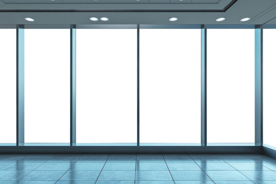 PNG office with window mockups, transparent design