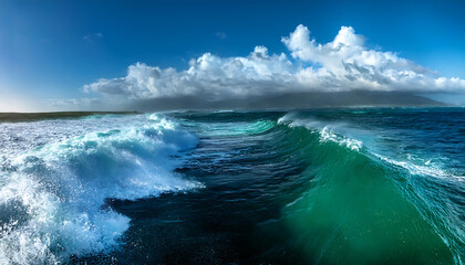  Large Body of Water with Waves- A captivating image of a large body of water, with waves cr_1(402)